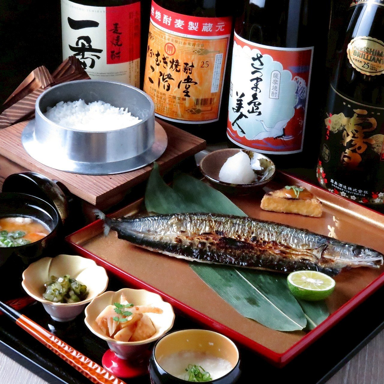 さんま炭干し御膳（1尾）